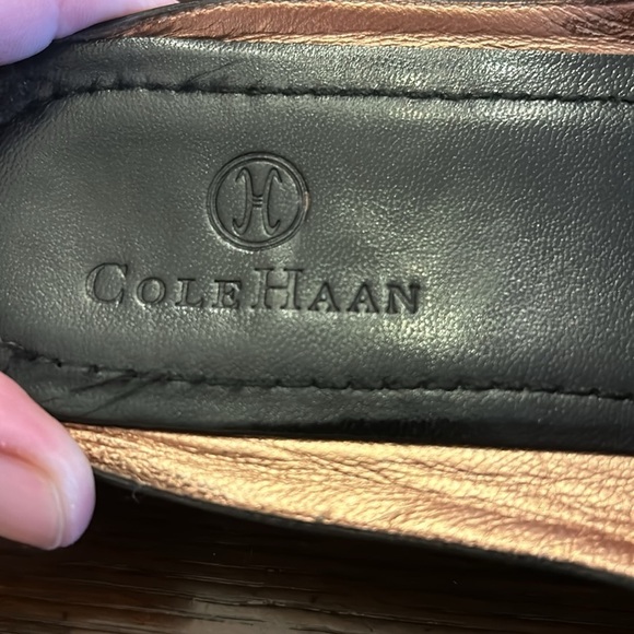 Cole Haan Black Leather with Buckle Slip On Mules 7.5 - Picture 4 of 11